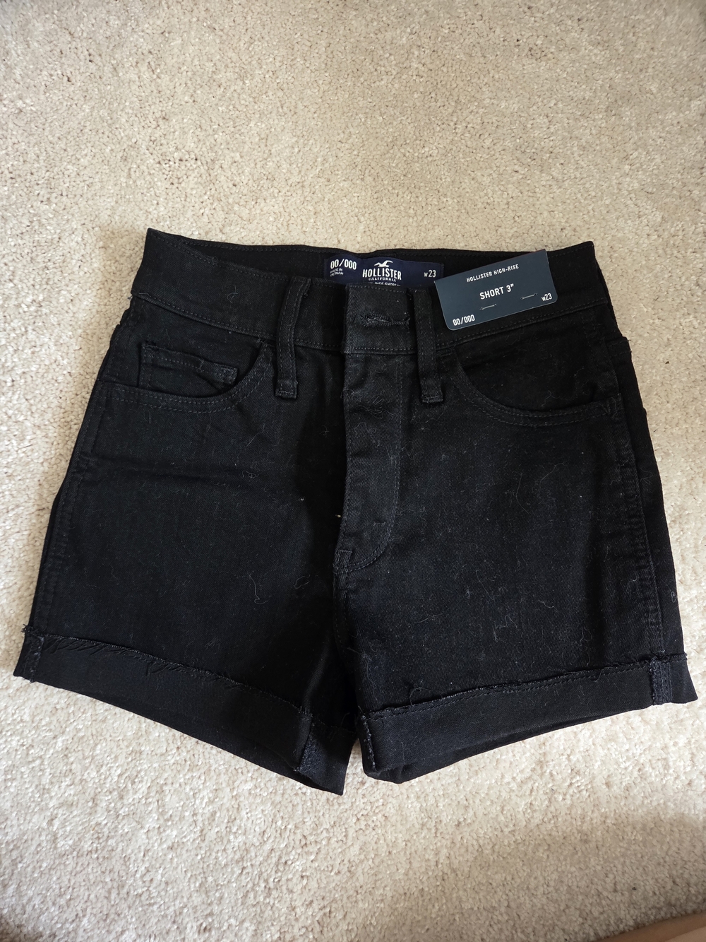 Hollister Black Women's Denim Shorts